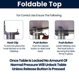 BTEXPERT Aluminum Indoor Outdoor 23.75" Round Restaurant Bar Height 45" Table flip top, Patio Stainless Steel Silver Furniture 25.75" Base BTEXPERT