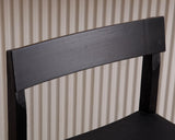 HNY Black Bar Stools Set of 4, 26'' Counter Height Barstools Modern Counter Stools with Backs and Footrest Faux Leather Island Chairs, Farmhouse Wooden Stools for Kitchen Counter Island Home Bar HNY