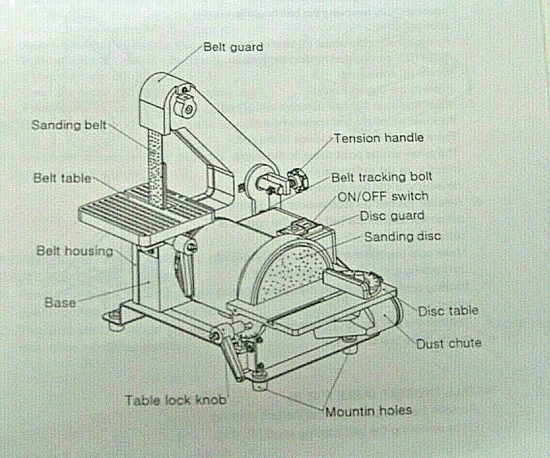 1" X 30" Belt Sander 5" Disc Sander 3450 RPM Top Bench Table Sanding Polishing Generic