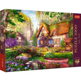Trefl The Woodland Cottage 1000 Jigsaw Puzzle Premium Plus Tea Time 27"x19" A Series of Painted Nostalgic Pictures, Perfect Matching of Elements, for Adults and Children from 12 Years Old Trefl