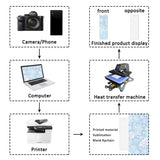 ASUNFO 50 Pcs Sublimation Bookmark Double Sided Blank Bulk Heat Transfer DIY Bookmarks with Tassels for Crafts ASUNFO