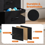 Sweetcrispy Dresser, Tall Dresser for Bedroom, Drawer Dresser Organizer Storage Drawers with 10 Drawers, Chest of Drawers with Fabric Bin, Steel Frame, Wood Top for Bedroom, Closet, Entryway Sweetcrispy