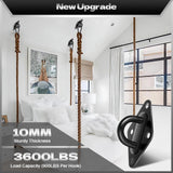 Hammock Hooks Hanging kit- Hammock Hooks Heavy Duty with 4Pcs M10 304 Stainless Steel Pad Eye Hooks, 4Pcs 10MM Snap Hooks,16Pcs Heavy-Duty Screws- Hammock hook for Wall/Ceiling Mount Indoor & Outdoor XIEKRAB