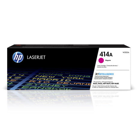 HP 414A Magenta Toner Cartridge | Works with HP Color LaserJet Enterprise M455dn, MFP M480f; HP Color LaserJet Pro M454 Series, HP Color LaserJet Pro MFP M479 Series | W2023A HP