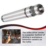 findmall 2MT Wood Turning Tool with 5/8 Inch Super Wood Lathe Drive Center for Wood and Metalworking Lathe Drive Center findmall