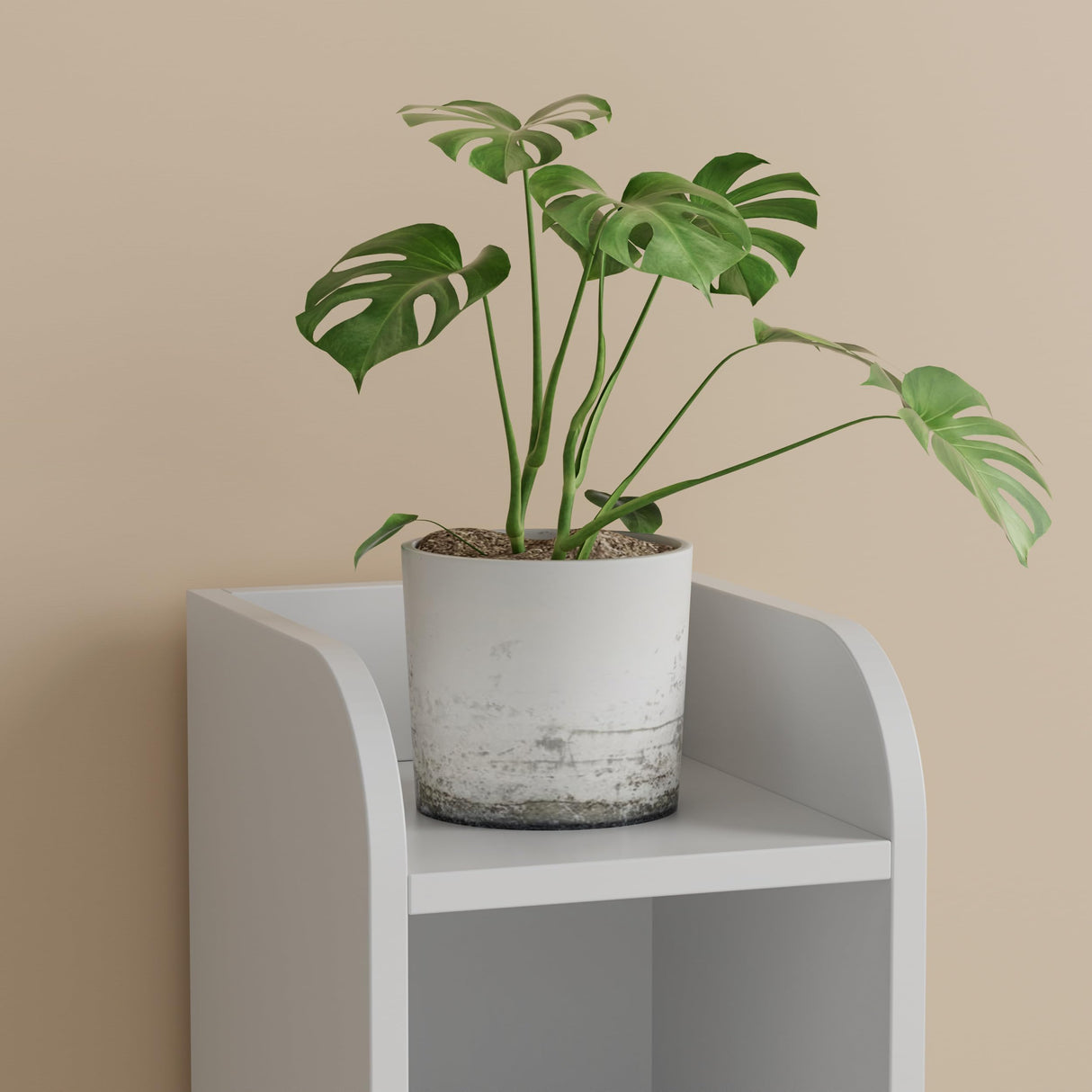 Homhedy Small Bathroom Storage Corner Floor Cabinet with Door and Shelves, Beside The Toilet Cabinet for Skinny, Narrow Toilet Paper Cabinet, Adjustable Shelf, White Homhedy