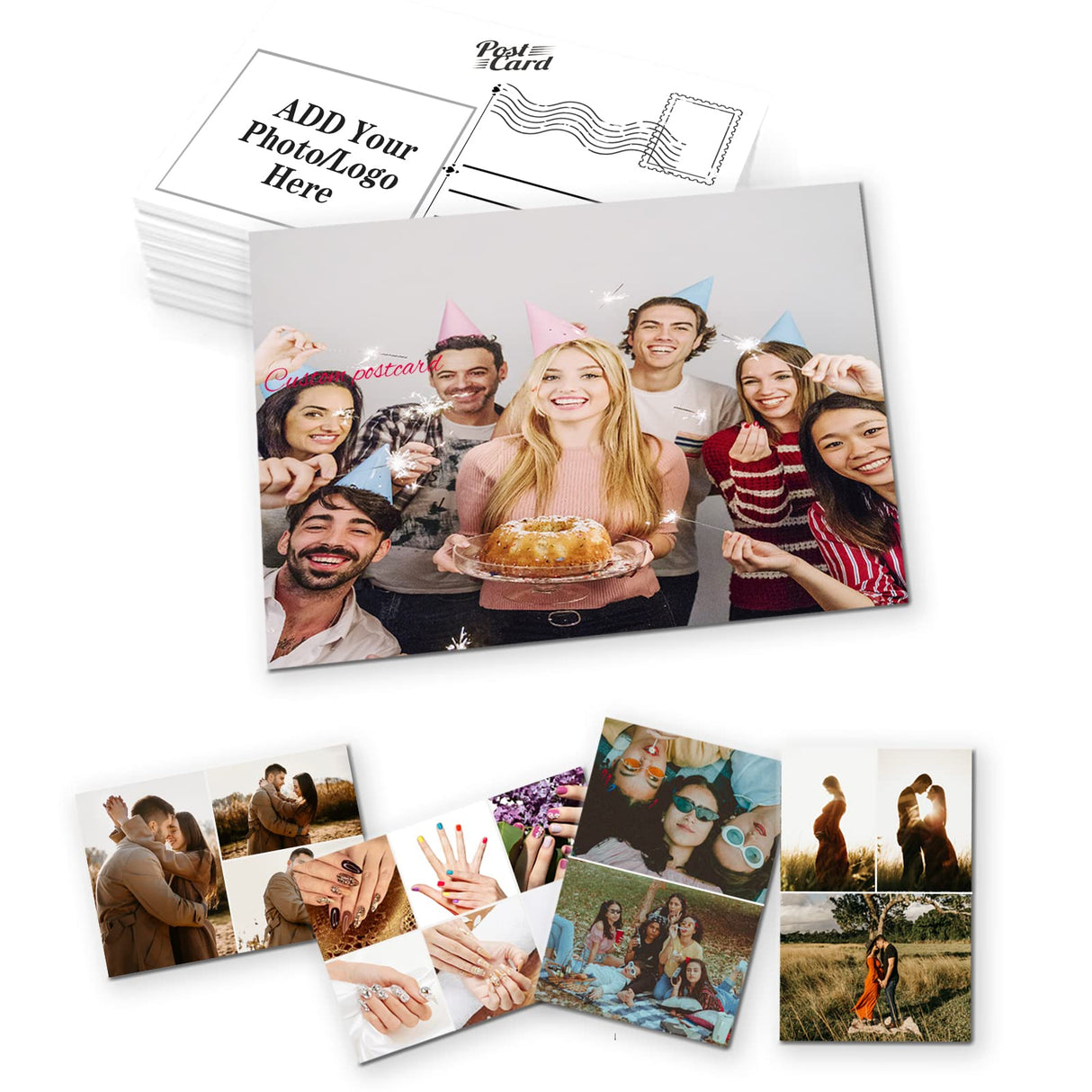 GONIS Custom Postcards,Personalized Message Card Custom Photo Text Logo for Birthdays, Anniversary, Memorabilia GONIS