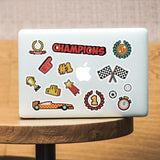 CreGear Sublimation Sticker Paper, 15 Pcs Waterproof Glossy White Sublimation Transfer Sticker Paper 8.5 x 11 Inch for Custom Stickers, Coasters, Decals, Labels CREGEAR