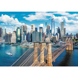 Trefl Brooklyn Bridge, New York, USA 1000 Piece Jigsaw Puzzle Red 27"x19" Print, DIY Puzzle, Creative Fun, Classic Puzzle for Adults and Children from 12 Years Old Trefl
