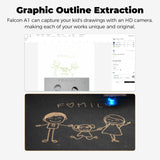 Creality Falcon A1 10W Laser Engraver, 80W Enclosed Laser Cutter and Engraver Machine with Air Assist, Smart Camera Positioning, 600mm/s Speed, Smart Material Recognition, Ideal for Wood & Metal CREALITY FALCON