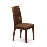 East West Furniture OXIP5-MAH-C 5 Piece Room Furniture Set Includes a Square Dining Table and 4 Linen Fabric Upholstered Chairs, 36x36 Inch East West Furniture