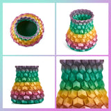 INLAND TPU Filament, Rainbow TPU 3D Printer Filament, Red, Orange, Purple, Yellow, Green Flexible Filament, Dimensional Accuracy +/- 0.03 mm - 1kg Spool (2.2 lbs) INLAND