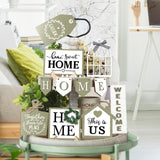 Purpeak 13 Farmhouse Tiered Tray Decor Set Sweet Home Tiered Tray Decorations Home Rustic Wooden Signs Decorative Farmhouse Kitchen Table Decor for Dining Room Country Summer Shelf Centerpiece Gift Purpeak
