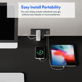 FLEXISPOT EN2 Electric Stand Up Desk 48 x 30'' Whole-Piece Desktop Standing Desk Standing Height Adjustable Desk with Desk Clamp Power Strip, Cable Management (Gray Frame + 48" Black Top, 2 Packages) FLEXISPOT