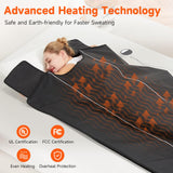 JOBYNA Sauna Blanket for Home, 75'' x 31'' Sauna Blanket with 20-60 Minutes Timer, 86℉-158℉ Temp Adjustable, 280W Auto Shut Off Sauna Bag for Home Relaxation, Wellness & Recovery JOBYNA