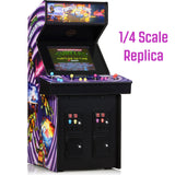 Numskull Quarter Arcades TMNT Turtles in Time Collector's Edition Mini Arcade - 1/4 Scale Authentic Wooden Replica, Original ROM, Rechargeable Battery & 3W Speakers for Retro Enthusiasts quarter arcades