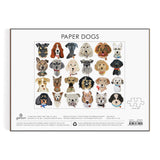 Galison Paper Dogs 1000 Piece Puzzle - 1000 Piece Jigsaw Puzzle for Adults, 24 Hand Cut Dog Portraits, Thick and Sturdy Pieces, Perfect for Puzzle and Dog Lovers Galison