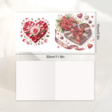 JISHSHAY 6 PCS Diamond Art Greeting Cards Dessert Diamond Painting Birthday Cards Food Gem Art Gem Painting Mosaic Kits for Adults for Thanksgiving Anniversary Valentine Graduation All-Occasion JISHSHAY