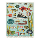 Cavallini Vintage Jigsaw Puzzle Fish Aquarium 1000 Pieces Cavallini