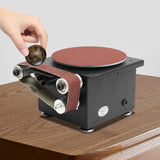 Mini Belt Disc Sander, 100W 8500RPM Bench Grinder Small Spindle Sander Machine for Wood Metal Stone Diy Grinding XUFOPLY