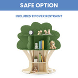 Delta Children Tree Bookcase - Greenguard Gold Certified, Fern Green/Crafted Natural Delta Children