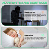 Omethey 3-5 Gun Safe for Rifles and Pistols, Quick Access Rifle Gun Safe with Silent Mode and Alarm System, Gun Cabinet with Removable Shelf and 2 Adjustable Gun Slots Omethey