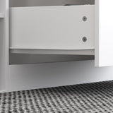 ROMSHINE Glass Display Cabinet Closet Island, Glass Top Storage Cabinet for Retail, Collectibles Showcase with 9 Dawers & Shoe Bench, Walk in Display Island for Retail Shop, Cloakroom, White ROMSHINE