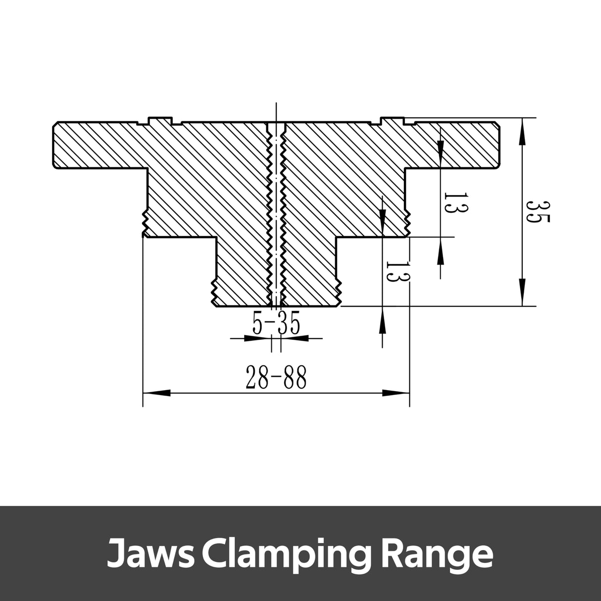 BMWOOD CK-4.5"-SJ Step Jaws for 4.5" Series Chuck for Woodturning Lathe, Wood Lathe chuck Jaws. BMWOOD
