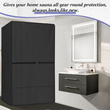 Agustone Wood Sauna Cover,2 Person Sauna Cover Outdoor Dry Sauna Cover for Home Infrared Sauna Room Cover Dynamic Sunlighten Sauna Cover Agustone