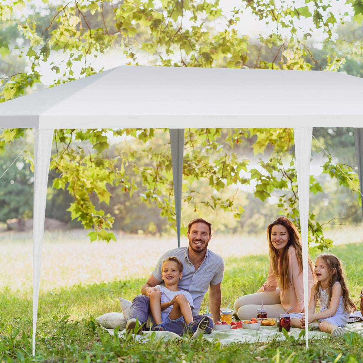 ARLIME Awning Tent, Outdoor Gazebo, Canopy with Sturdy Steel Frame, Easy Assembly Large Shelter for Sunshading, Lightweight and Easy Carriage Rain Shelter, Ideal for Patio, Party, and Commercial Use ARLIME