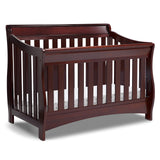 Delta Children Bentley S Series 4-in-1 Convertible Baby Crib, Black Cherry Espresso Delta Children