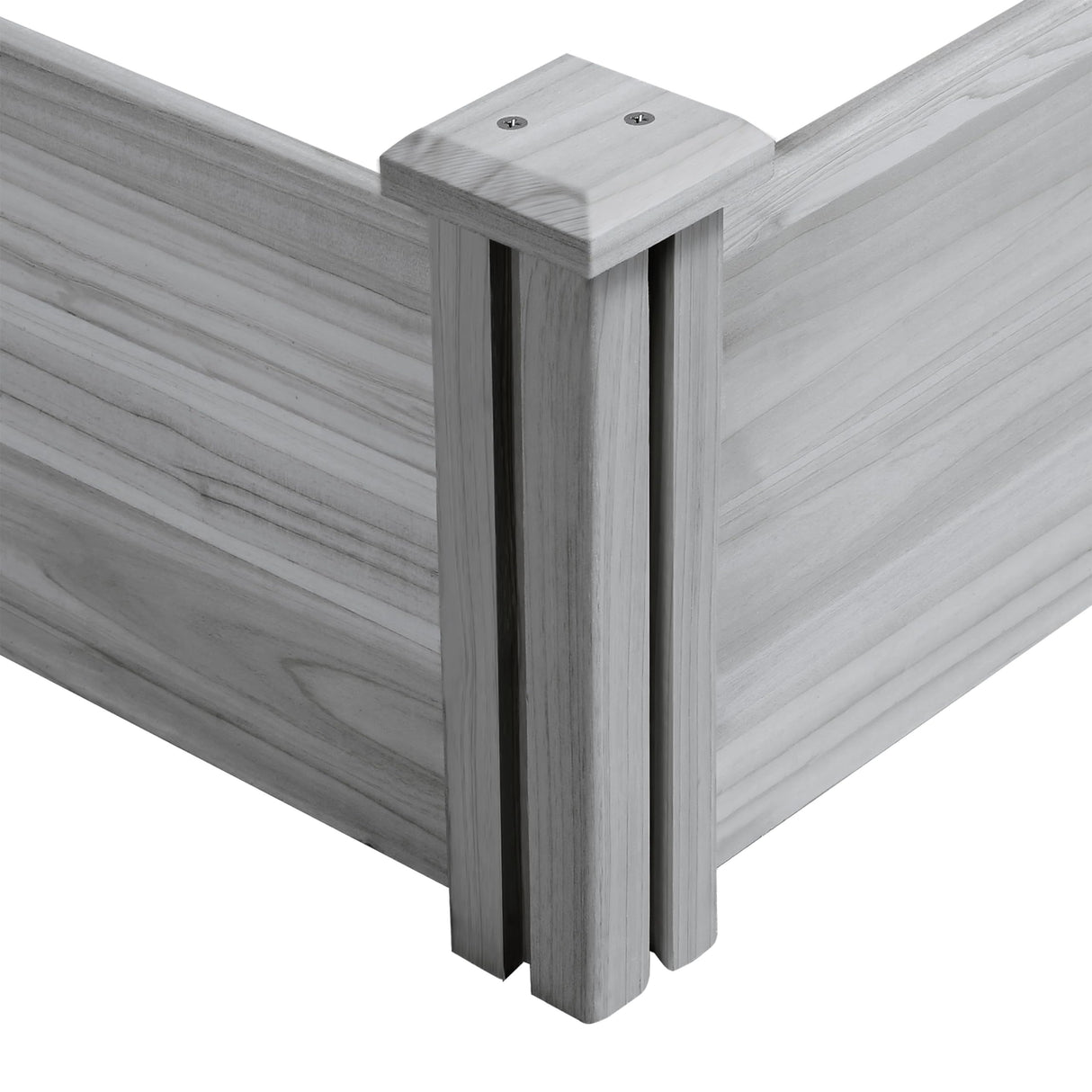 Yaheetech 8×2ft Wooden Horticulture Raised Garden Bed Divisible Elevated Planting Planter Box for Flowers/Vegetables in Backyard/Patio Outdoor, Gray, 97 x 25 x 11in Yaheetech