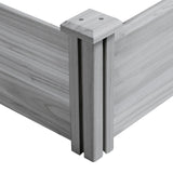 Yaheetech 8×2ft Wooden Horticulture Raised Garden Bed Divisible Elevated Planting Planter Box for Flowers/Vegetables in Backyard/Patio Outdoor, Gray, 97 x 25 x 11in Yaheetech