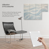 JaneTech 8-Pack Art Acoustic Panels Sound Absorbing Panels, 48x32 Inch Decorative Acoustic Panels, Sound Absorbing Wall Art with Nano Glue for Recording and Home Studio, Office,Conference JaneTech