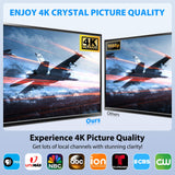 TV Antenna for Smart TV, TV Antenna Indoor Outdoor, Long Range Reception HD Antenna, Digital TV Antenna Supports 4k,1080p for Smart TV Local Channels Qtbvae