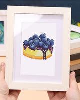 PeakLuv 12 Pcs Small Diamond Art Kits, Cake Mini Diamond Painting Kits for Adults Beginners, 5D DIY Square Drill Diamond Dots, Quickly Finishable Mini Gem Art for Home Wall Desktop Decor, 6X7in PeakLuv