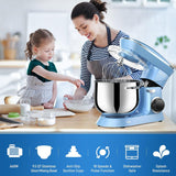 9.5 Qt Stand Mixer, 10-Speed Tilt-Head Food Mixer, Vezzio 660W Kitchen Electric Mixer with Stainless Steel Bowl, Dishwasher-Safe Attachments for Most Home Cooks(Blue) Vezzio