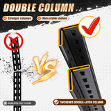 AOJUFEO 72" H/46''W Garage Shelving Heavy Duty 5-Tier Storage Shelves, 2500 lbs Adjustable Metal Shelving Unit, Utility Storage Rack Shelf for Garage, Basement, Pantry, Black 72''H x 45.7''W×20''D AOJUFEO