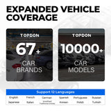 OBD2 Scanner TOPDON AD500, Oil SAS Throttle TPMS BMS EPB Reset, Engine ABS SRS Transmission, Diagnostic Scan Tool, AutoVIN, Car Check Engine Code Reader with Battery Test, Lifetime Wi-Fi Free Update TOPDON