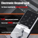 YOULAI Center Console Gun Safe - Console Gun Vault Compatible with Chevy Silverado 1500/GMC Sierra 1500 2023-2025, FIT 2022 Refreshed Model with Electronic Keypad Lock. YOULAI