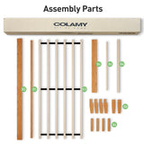 COLAMY 12 Inch Wood Platform Bed Frame，Sturdy Full Size Bed Frame with Wood Slat Support, No Box Spring Needed, Easy Assembly, Rustic Pine COLAMY