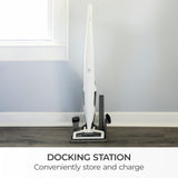 Kenmore DS1030 Cordless Stick Vacuum Lightweight Cleaner 2-Speed Power Suction LED Headlight 2-in-1 Handheld for Hardwood Floor, Carpet & Pet Hair, White Kenmore