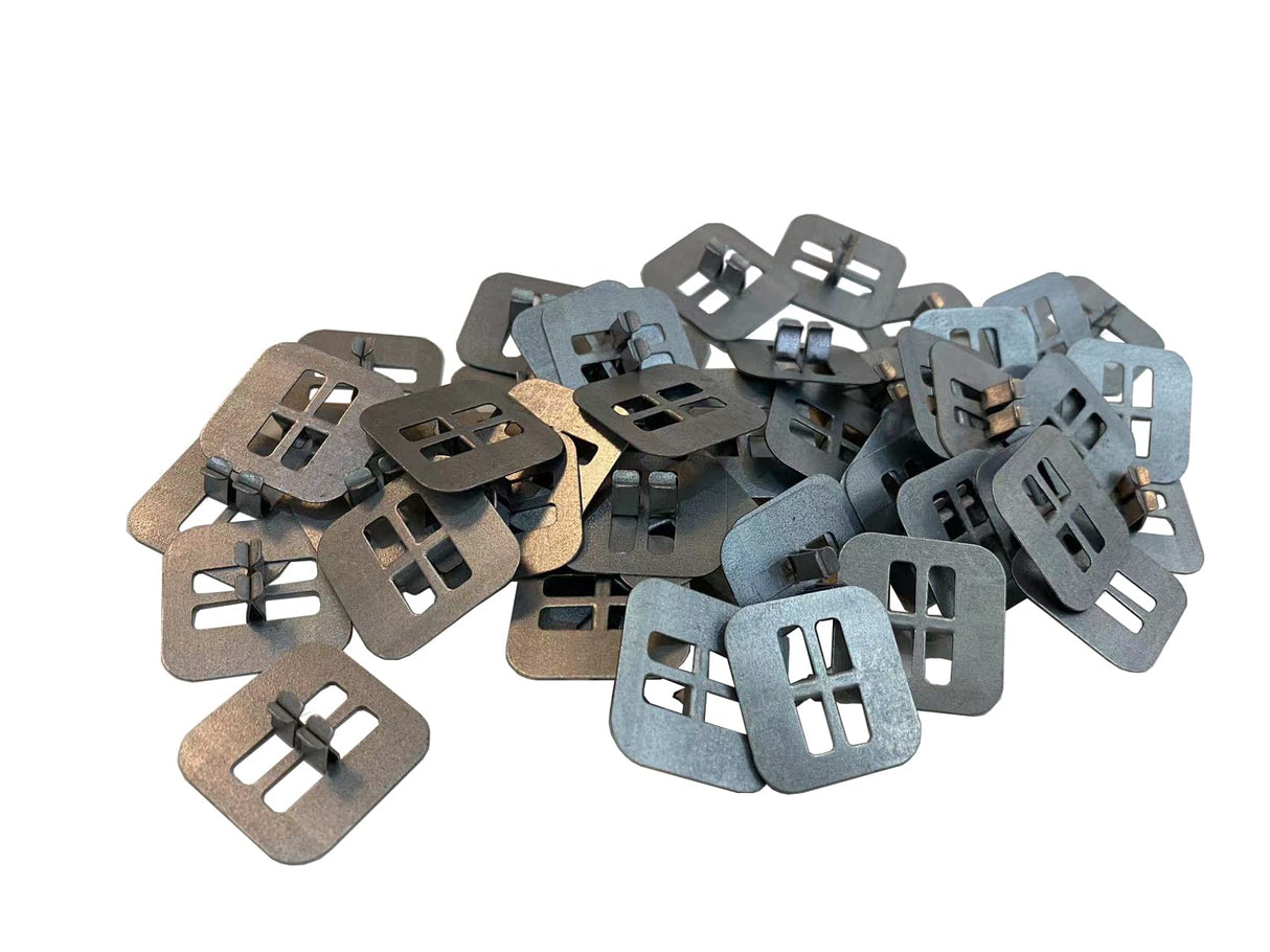 PXBBZDQ Wood Candle Wick Base Clips for Candle Making DIY | Sustainer Tabs Fit Most Wooden Wicks | Longer Burn Time & Less Wasted Wax(50pcs) PXBBZDQ