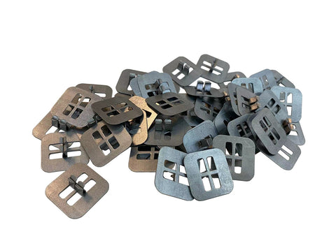 PXBBZDQ Wood Candle Wick Base Clips for Candle Making DIY | Sustainer Tabs Fit Most Wooden Wicks | Longer Burn Time & Less Wasted Wax(50pcs) PXBBZDQ