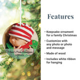 Let's Make Memories Personalized Photo Ornament - Customize with Photo - Round Keepsake Ornament for 2023 Let's Make Memories