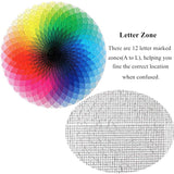 Moruska 1000 Piece Puzzles for Adults Teen - Gradient Color Rainbow Large Round Jigsaw Puzzle Difficult and Challenge Moruska