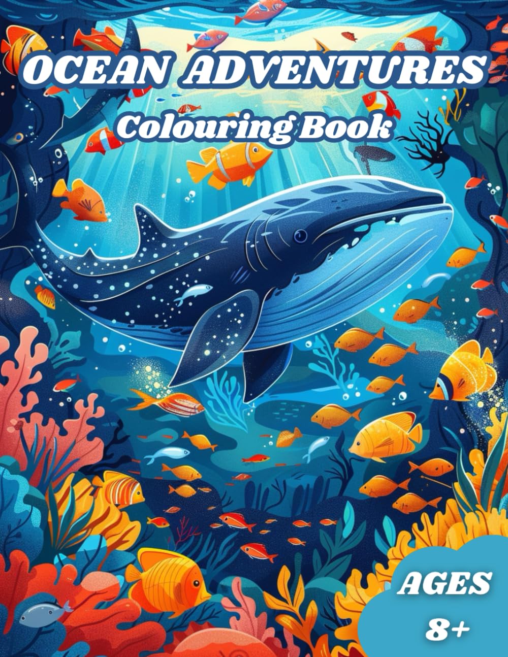 Ocean Adventures Coloring Book: Amazing and fun coloring book with beautify and adorable sea animals to color your heart out WoodArtSupply