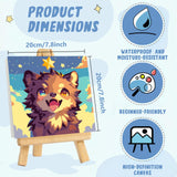 XTCIXAL Paint by Numbers Kit for Kids with Frame, Wolf Paint by Number Kids Age 5-8-12, Paint by Number with Frame for Gifts and Home Decor 8X8 Inch XTCIXAL