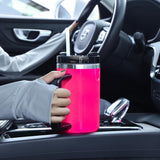 sweet grain 20 Pack 40 oz Neon Tumbler with Handle, Leak Proof Sublimation Tumbler with Lid and Straw, Stainless Steel Vacuum Insulated Travel Mugs for Water, Iced Tea or Coffee sweet grain