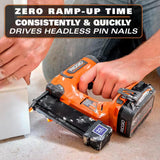 RIDGID 18V Cordless 23-Gauge 1-3/8 in. Headless Pin Nailer (Tool Only) R09898B RIDGID